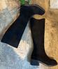 Leah Bella Long Boots_Black, Black Suede