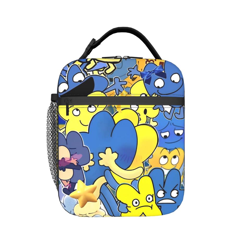 BFDI Battle for Dream Island Thermal Lunch Box Thermal Carrier Reusable,Lunch Container Lightweight Lunch Box Tote Food Handbags