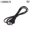 Eu Us Plug Ac Power Extension Cable Power Supply Cord 1.5M*0.75 For Electrical Sockets Outdoor Lamp Bulb Light