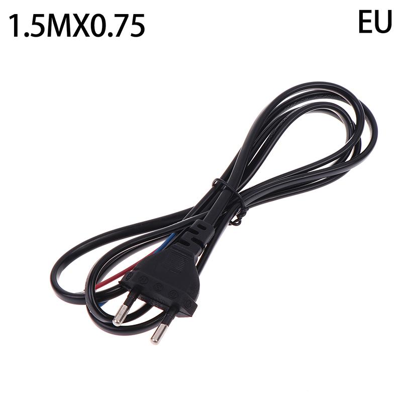 Eu Us Plug Ac Power Extension Cable Power Supply Cord 1.5M*0.75 For Electrical Sockets Outdoor Lamp Bulb Light