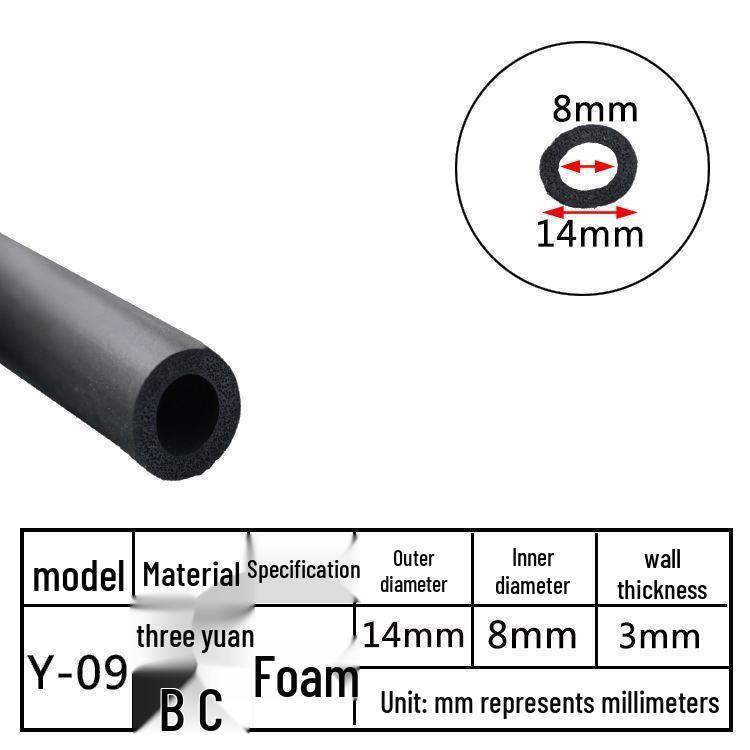 EPDM Hohlprofil-O-Ring-Dichtungsstreifen: Staubdichter, stoßdämpfender, kollisionssicherer Schwammrohr