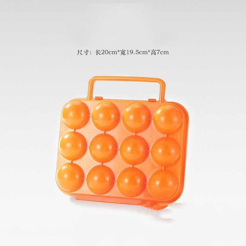 6/12 Grid Egg Storage Box Plastic Travel Portable Kitchen Utensils Outdoor Picnic BBQ Camping Tableware Camping Gear
