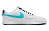 Nike Court Vision Low White Blue Void Turquoise DM1187-100