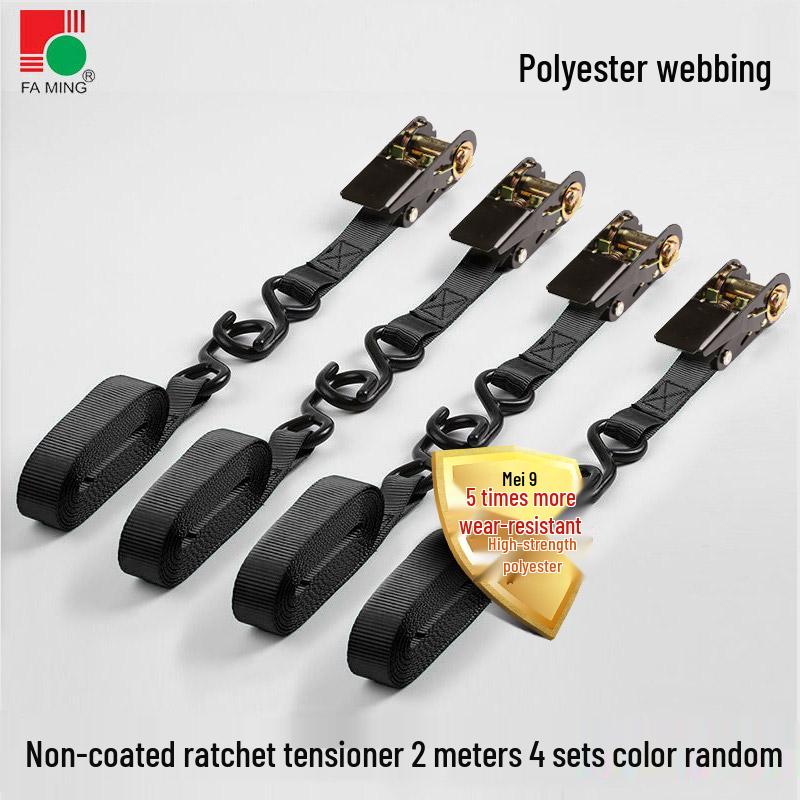 25mm Polyester Self-Driving Off-Road Luggage Ratchet Tie-Down Straps