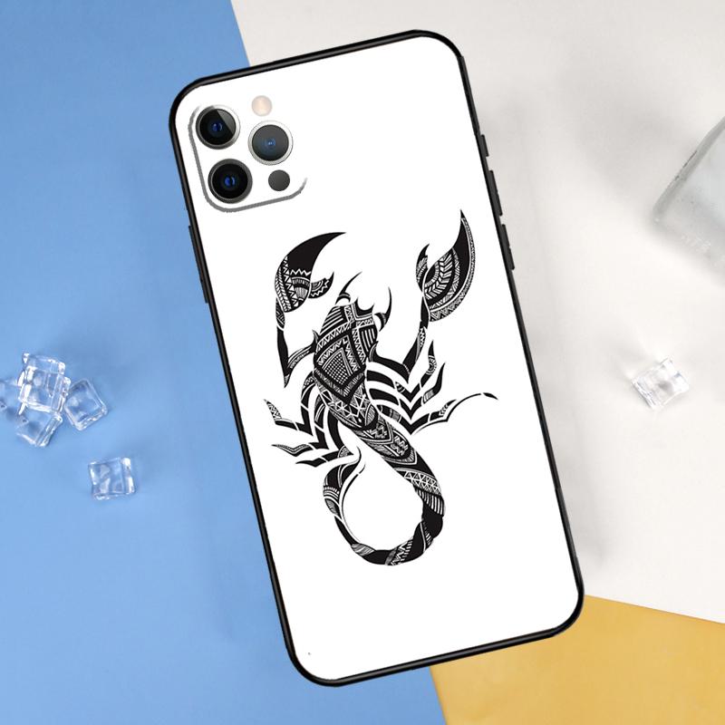 Scorpion Phone Case For iPhone 16 Pro Max 12 13 Mini 11 14 15 Pro Max XR 16 15 Plus 16e Cover Shell