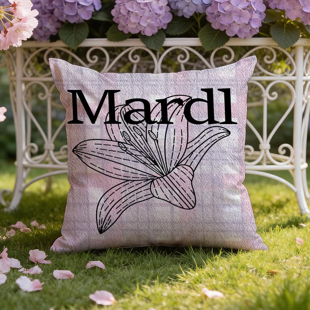 M-MardiS M-Mercredi Cushion Cover Home & Car Dual-Scene Pillow Cover: Reversible for Premium Comfort