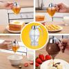 Honey Dispenser No Drip - 8oz Plastic Beehive Shape Syrup Dispenser with Stand - Leak-Proof Honey Jar Pot with Trigger for Easy Pouring