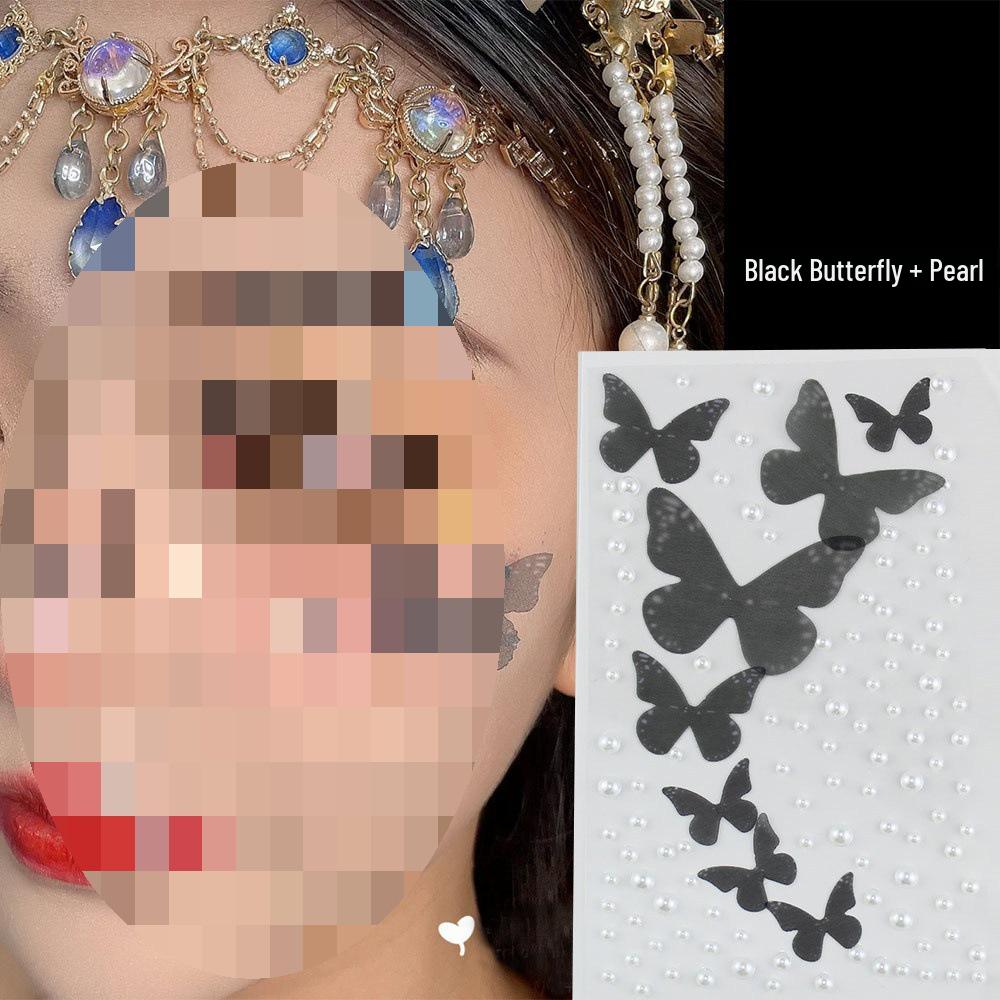Children's Glitter Makeup Set: Eyeshadow, Face Stickers, Fairy Rhinestones for Dress-Up & Kindergarten Fun