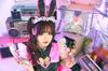 Clearstone Neo Bunny Cosplay Halloween Heart Cut Maid Black Women's