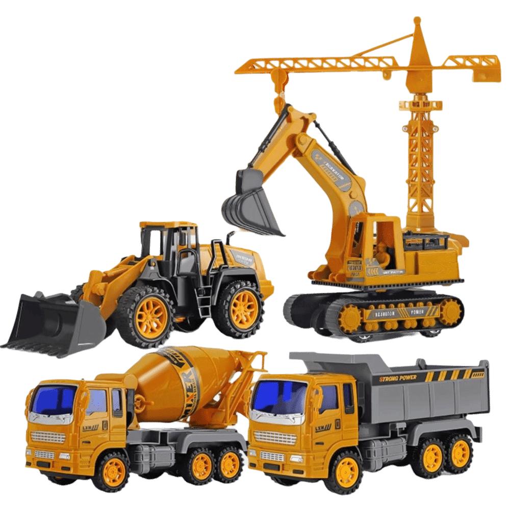 Alloy Material Fire Truck Model Plastic Construction Mixer Truck  Home Use