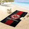 Eintracht Frankfurt Custom Name Print Beach Towel, Large Soft Quick Dry Towel for Beach Camping Swimming