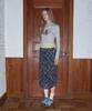 Mejongkeulem Floral Check Layered Skirt_ Black Pink