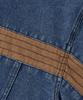 Verdnt Contrast Cut Line Denim Zip-Up Jacket [Indigo]