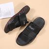 Fashion 2025Cow Leather Shoes Men Sandals Men Slippers Anti-slip Summer Slippers for Men Luxury Casual Summer Shoes Flats Slides Sandal