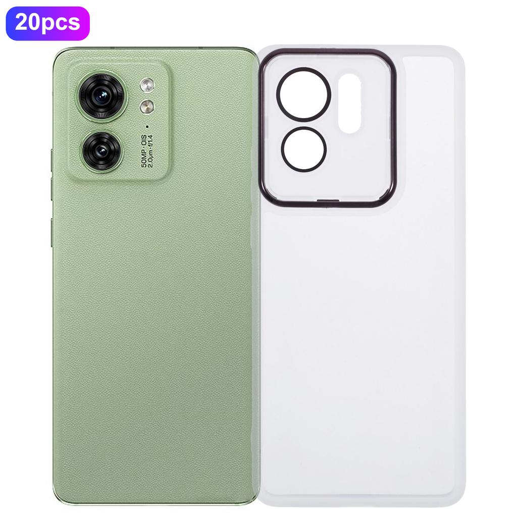 Bulk Purchasing 20Pcs For Motorola Edge 40 5G Case Electroplated Camera Frame TPU Phone Cover Precise Cutouts