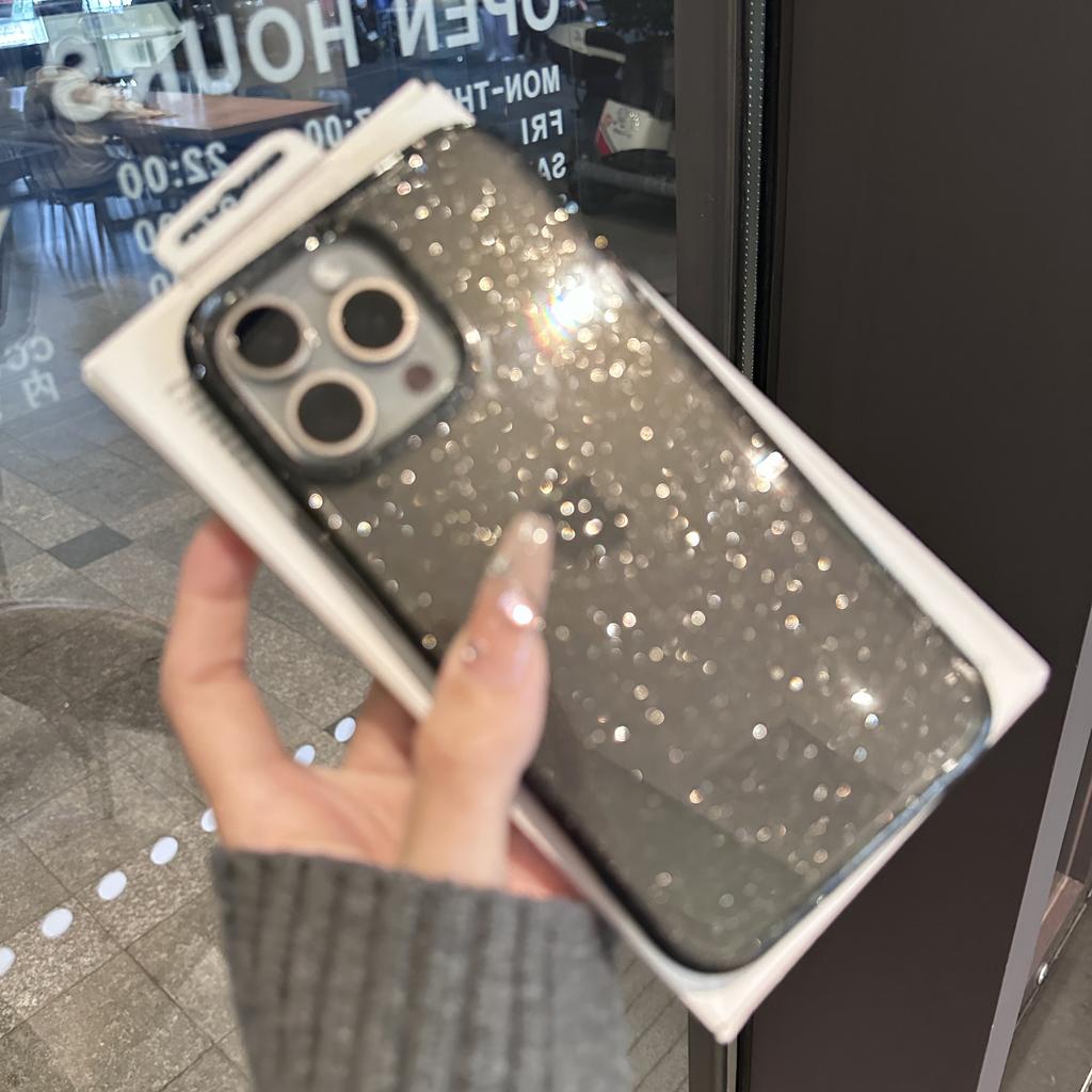 Luxury Bling Glitter Silicone Case For iPhone 15 14 Plus 13 11 12 Mini Pro Max X XS Max XR 7 8 Transparent Soft TPU Cover Funda
