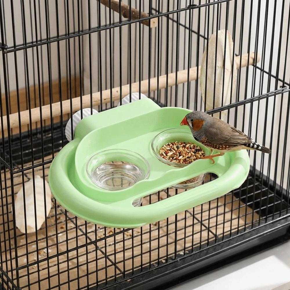 Splash-Proof Bird Water Food Bowl Removable Bird Cage Bowl Practical Parrot Feeder  Cockatiels