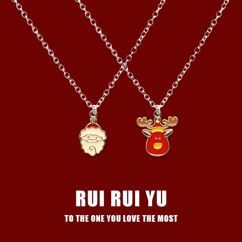 RUI RUI YU Christmas New Necklace Pendant JewelryPendant Necklace for Women Men Girlfriend Couple Lover Jewelry Gift