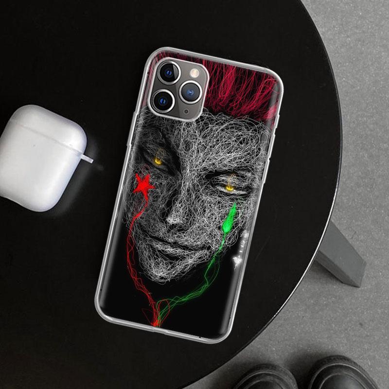 Huner X-Hunters Hisoka Phone Case Cover for iPhone 11 12 13 Mini 14 15 Plus 16 Pro Max 17 Air 7 8 + SE Art Customized Fundas 11