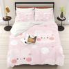 Animal Cate Children Bed Linen Set Quilt Cover Hot-Blooded Decor Comfortable Sets Breathable Bedding for Teenager