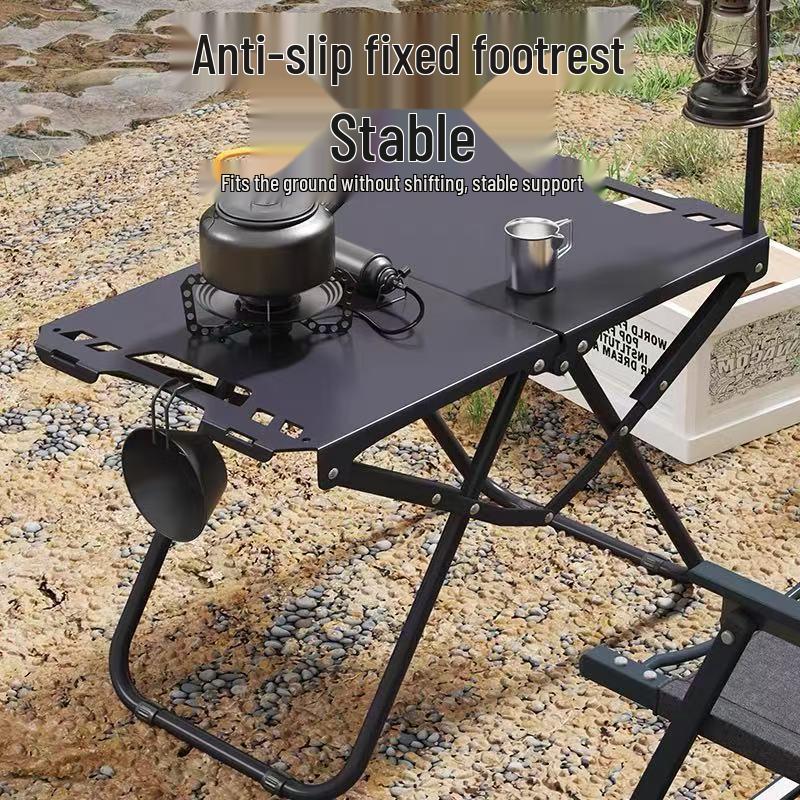 Multifunktionaler Klapp-Campingtisch und Hocker: Outdoor-, Picknick- und Teetisch