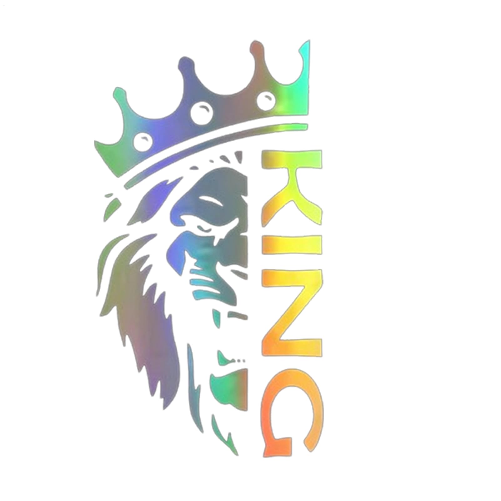 Ghjkldha Lion Car Decal Sticker, Car Lion Decal | Car Window Sticker Jungle Lion a
