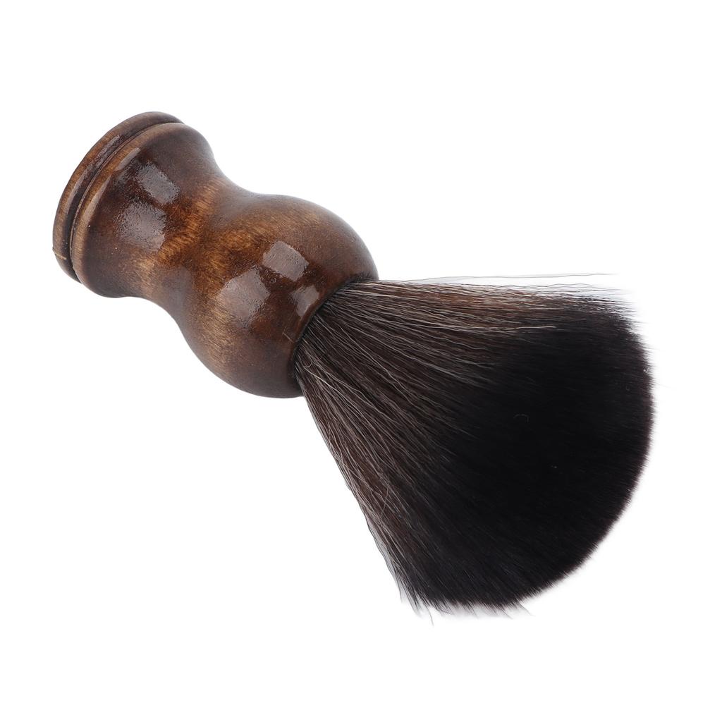 Men Soft Hair Shaving Brush Home Barber Shop Wooden Handle Hair Cutting Neck Dust Brush Face Grooming Tool