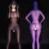 Sexy Oil Shiny Glossy Full Body Stockings Women See Through Open Crotch Bodysuit Jumpsuit Leotard Catsuit Adult Sex Porn Clothes