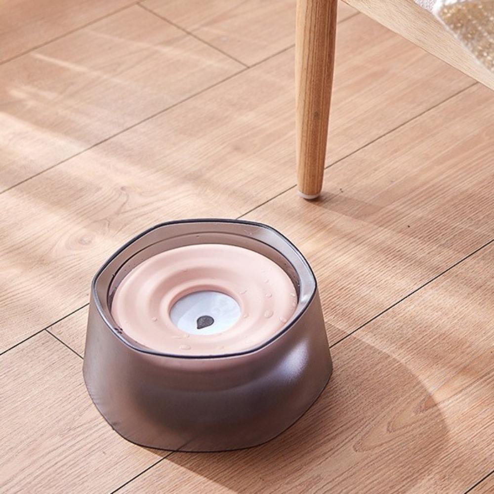 Anti-Tip Dog Floating Water Bowl Removable Non-Slip Pet Slow Feeder Bowl Plastic Anti-Wet Mouth Pet Drinking Bowl Pet Feeding