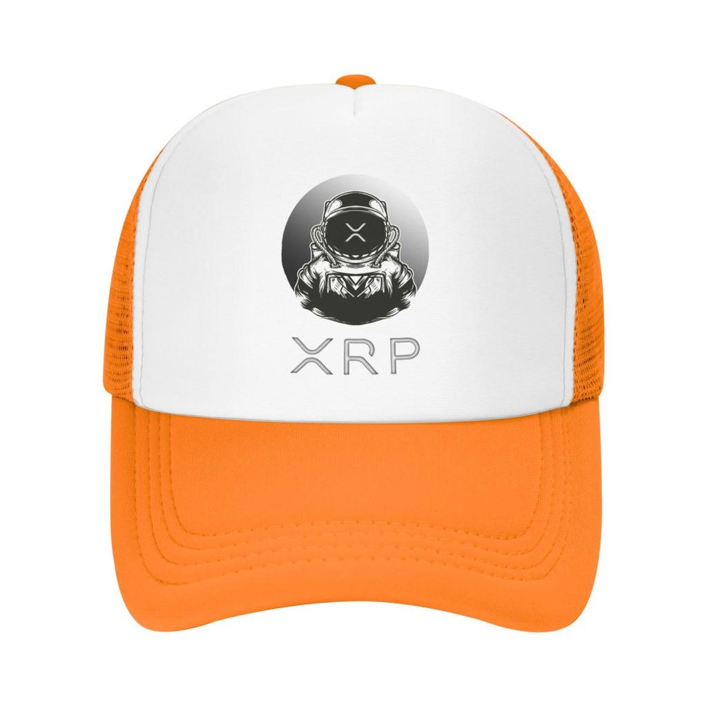 Individuelle Punk Ripple XRP To The Moon Baseballkappe für Herren Damen Atmungsaktive Bitcoin Trucker-Kappe Outdoor Snapback-Hüte