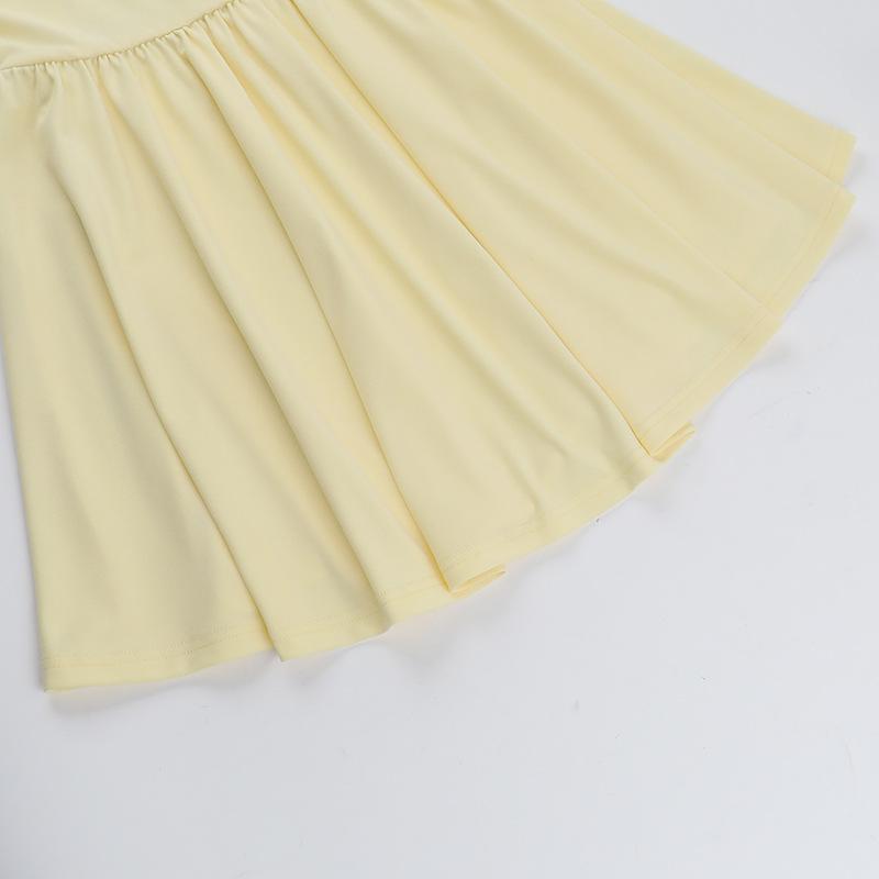 Autumn Dress Fresh Air Temperament Casual Slim-fit Halter Halter A Swing Dress Women