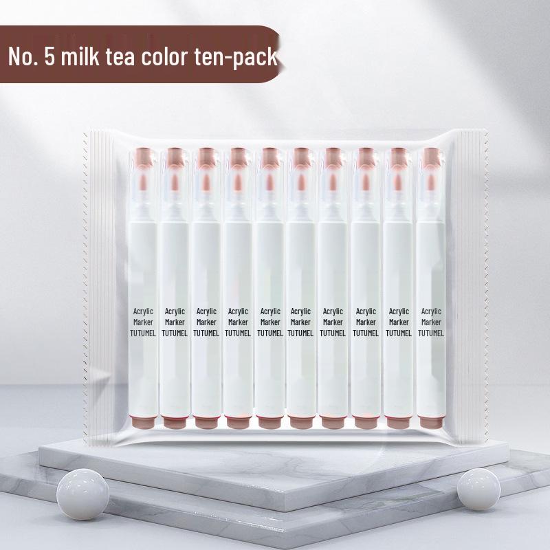 Single Color 36-Pack Waterproof Art Markers - Black, White, Red Opaque - Ideal for Kids' Painting