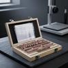 47 Pieces Gauge Block Set with Wooden Case FineTolerance Steel Calibration Blocks