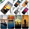 Bass Fishing Lake Sunset Fisherman Case For Honor 200 Pro 50 70 90 X9a X8a X8 X9 X8b X9c X9b Honor Magic 7 Lite 5 6 Pro Cover