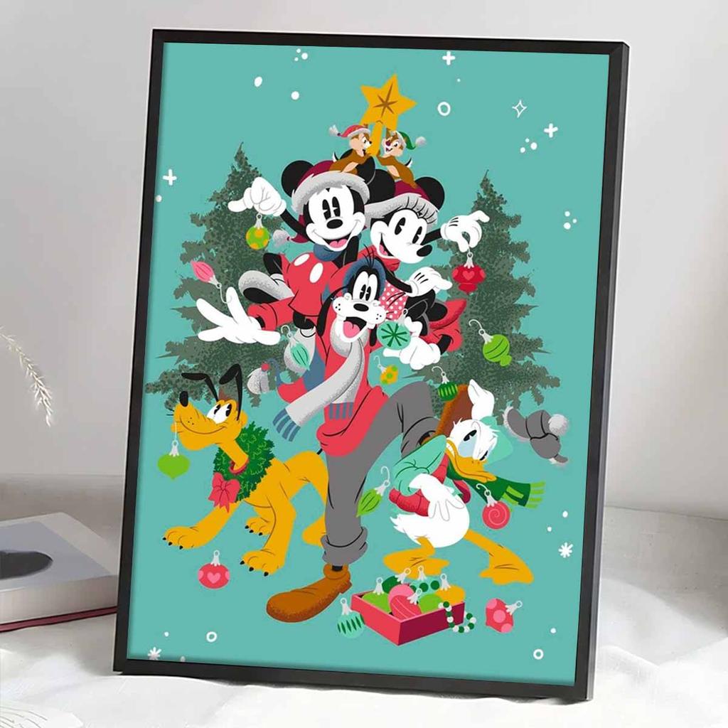 DIY Diamond Painting Mickey Mouse Clubhouse Cross Stitch Kit Mosaic Art Diamond Painting Full Circle Diamond Home Decoration
