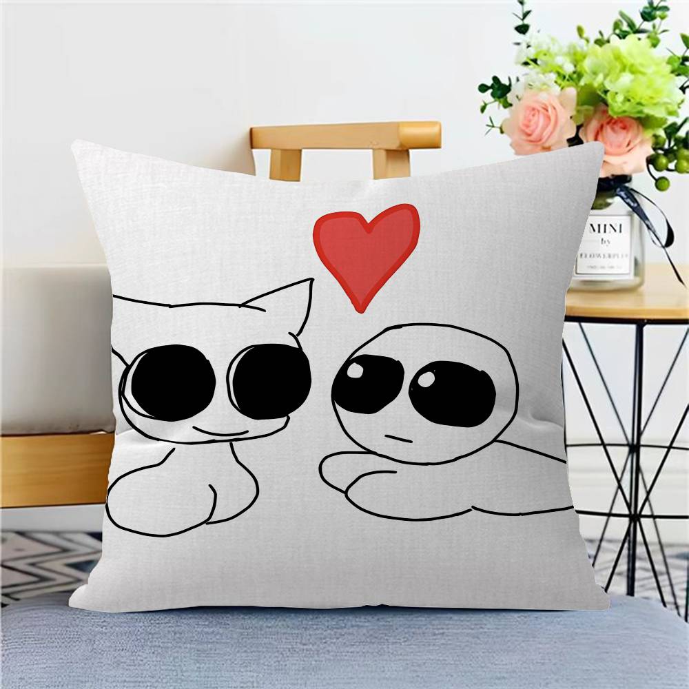 TBH Autism Creature Yippee Pillow Cover Sofa Cushion Cover Home Room Decoration Children Gift