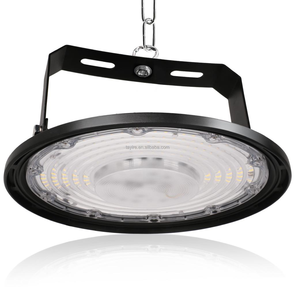 Germany Warehouse Stock Industrial UFO LED High Bay Light 100W 200W 300W 6500K Long-Life Spotlight for Factories IP65 Workshop