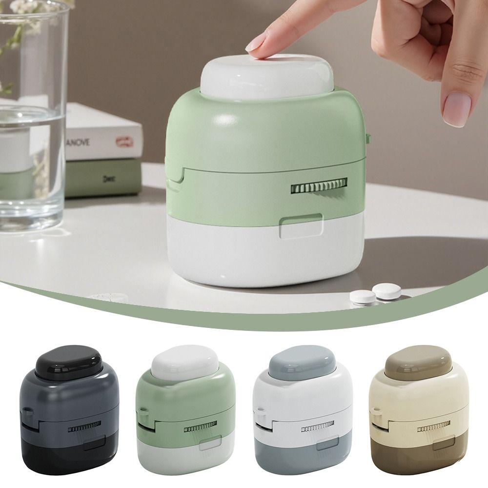 Multifunctional Quartering Pill Cutter Dustproof Medicine Pill Cutter  for Small or Large Pills