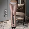 360 Sexy Aurora Stockings, Polka Dot Black Silk Seamless Grease Pantyhose, Women's Dot Black Silk