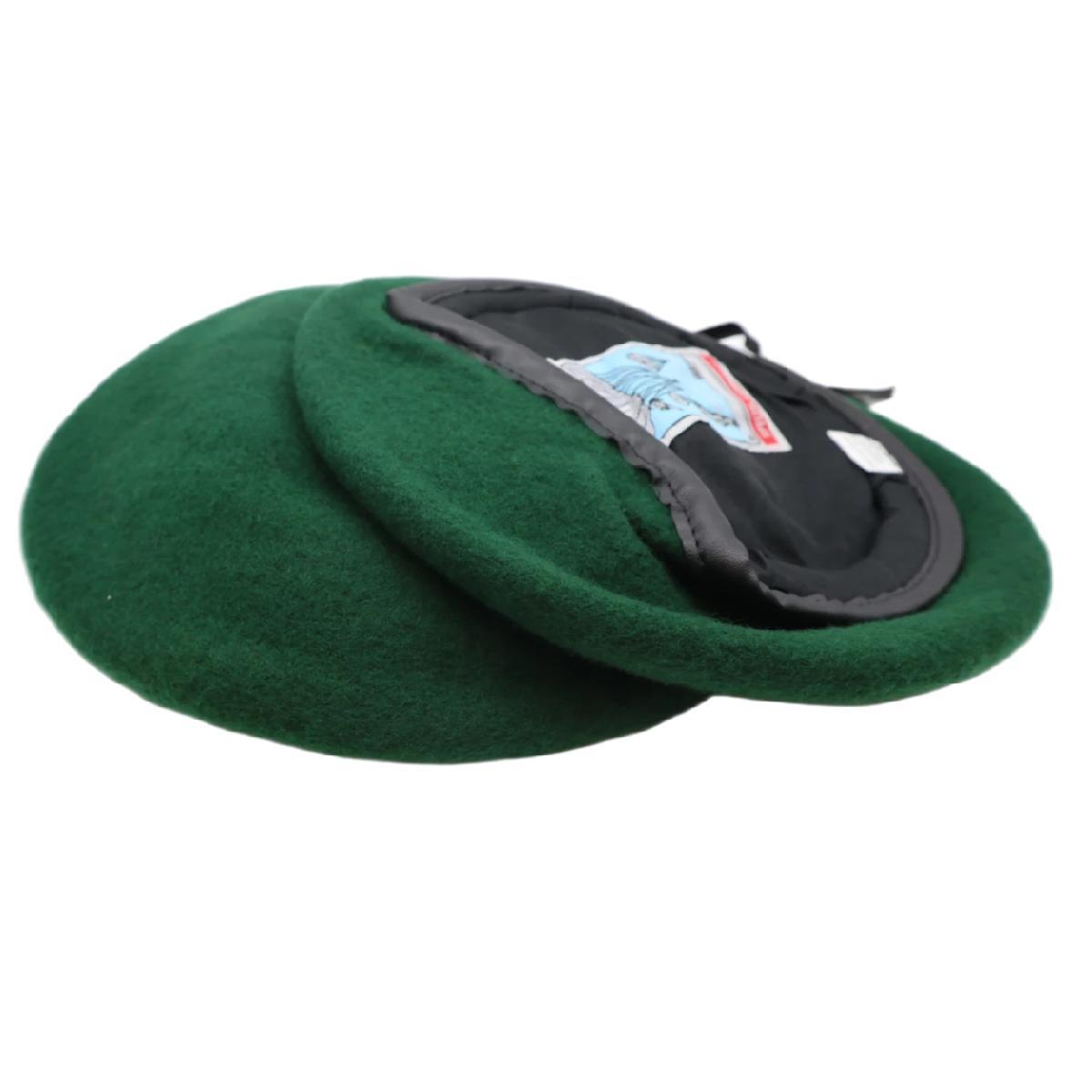 

Солдатская шляпа, полицейские мужские береты, шерстяные береты, мужская военная кепка 54 зелёный