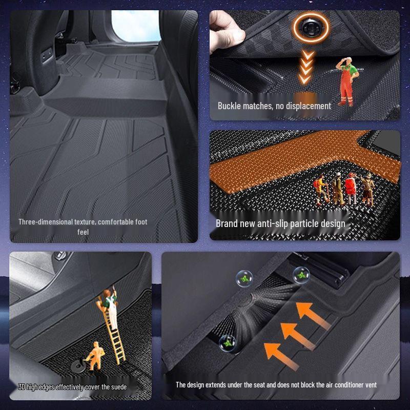 Geely Xingyuan TPE Youth Edition Floor Mats & Dream Carpet Trunk Mat Set - Full Coverage for 26 Models
