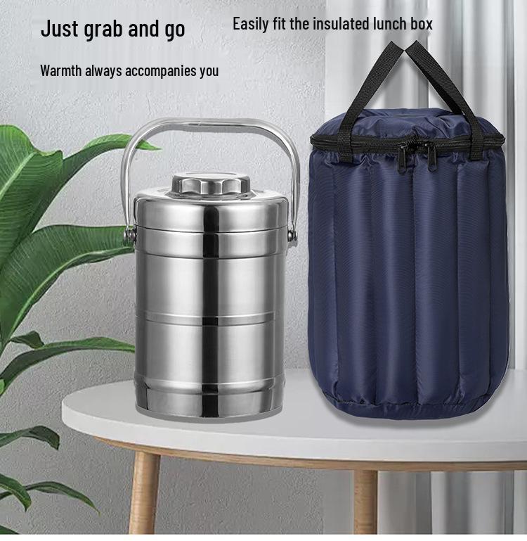 Insulated Waterproof Lunch Bag with Padding & Warming Sleeve