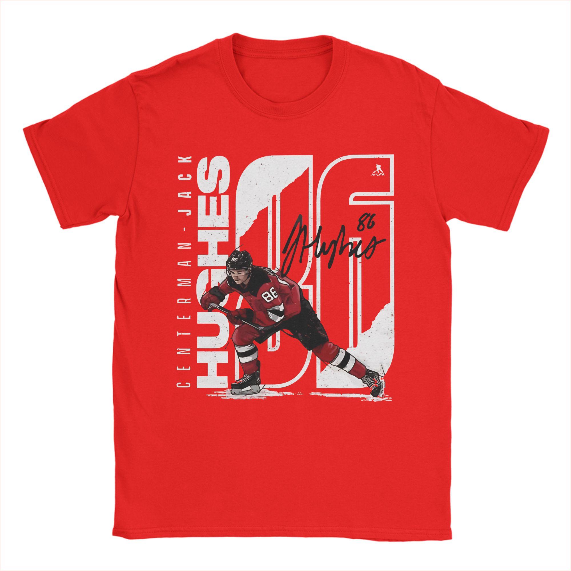 Jack Hughes Smile USA Hockey Golden Goal Tee Shirt for Unisex Women Graphic Printed T Shirts Cotton Clothing S