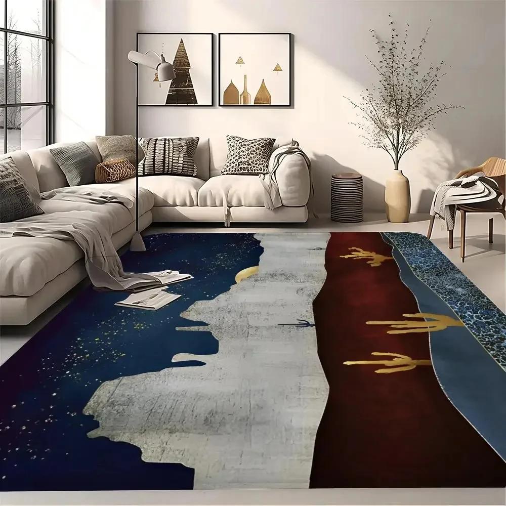 

Абстрактный горный пейзаж с солнцем и луной Напольный коврик Коврик для ванной в скандинавском стиле Домашний коврик для входной двери Коврики для ванной и туалета Коврик для прихожей с надписью «Добро пожаловать» 40x60cm 16x24 inch