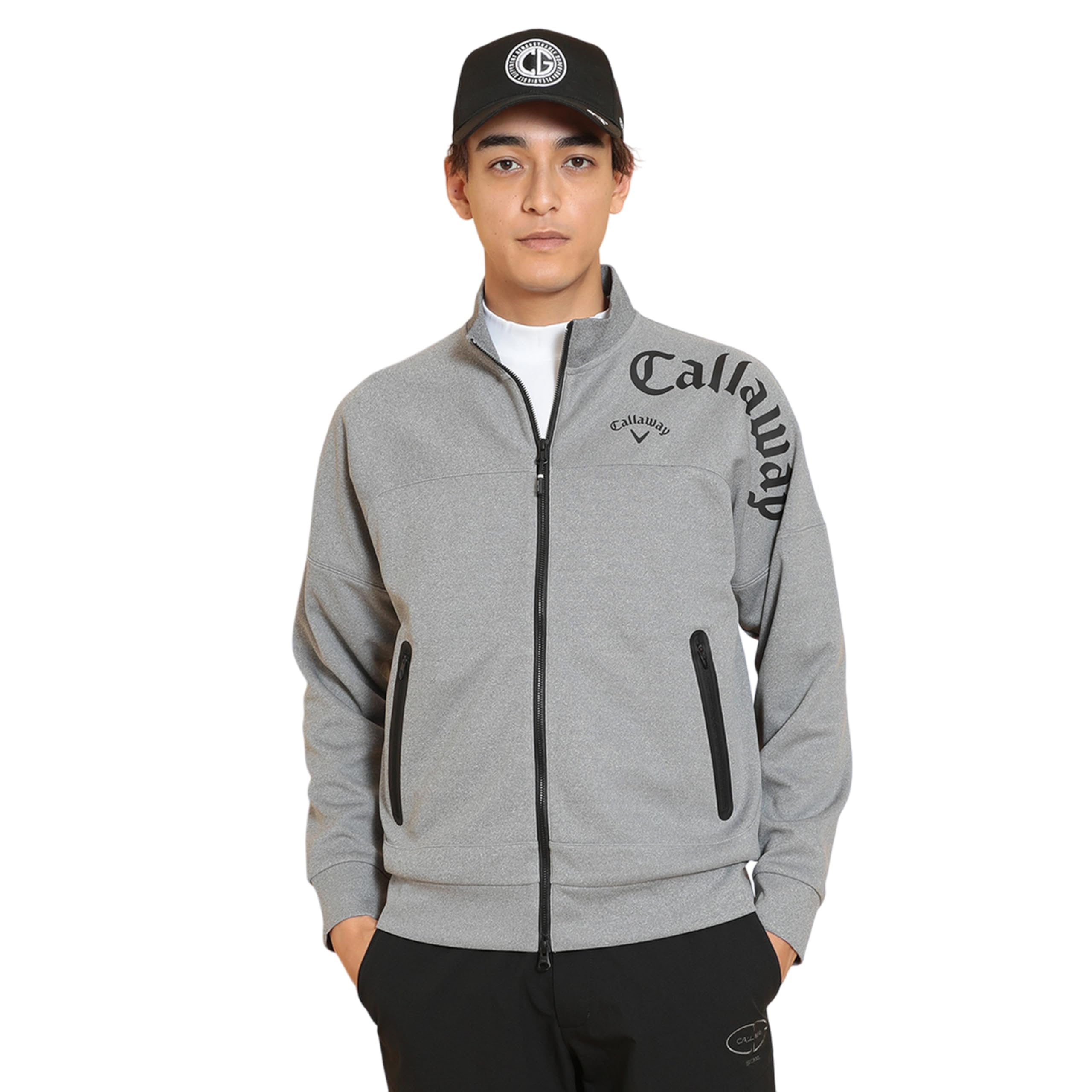 

Full Zip Sweatshirt Golf C25117100 L [Callaway] Men s (Double Knit) / / 1021_Gray