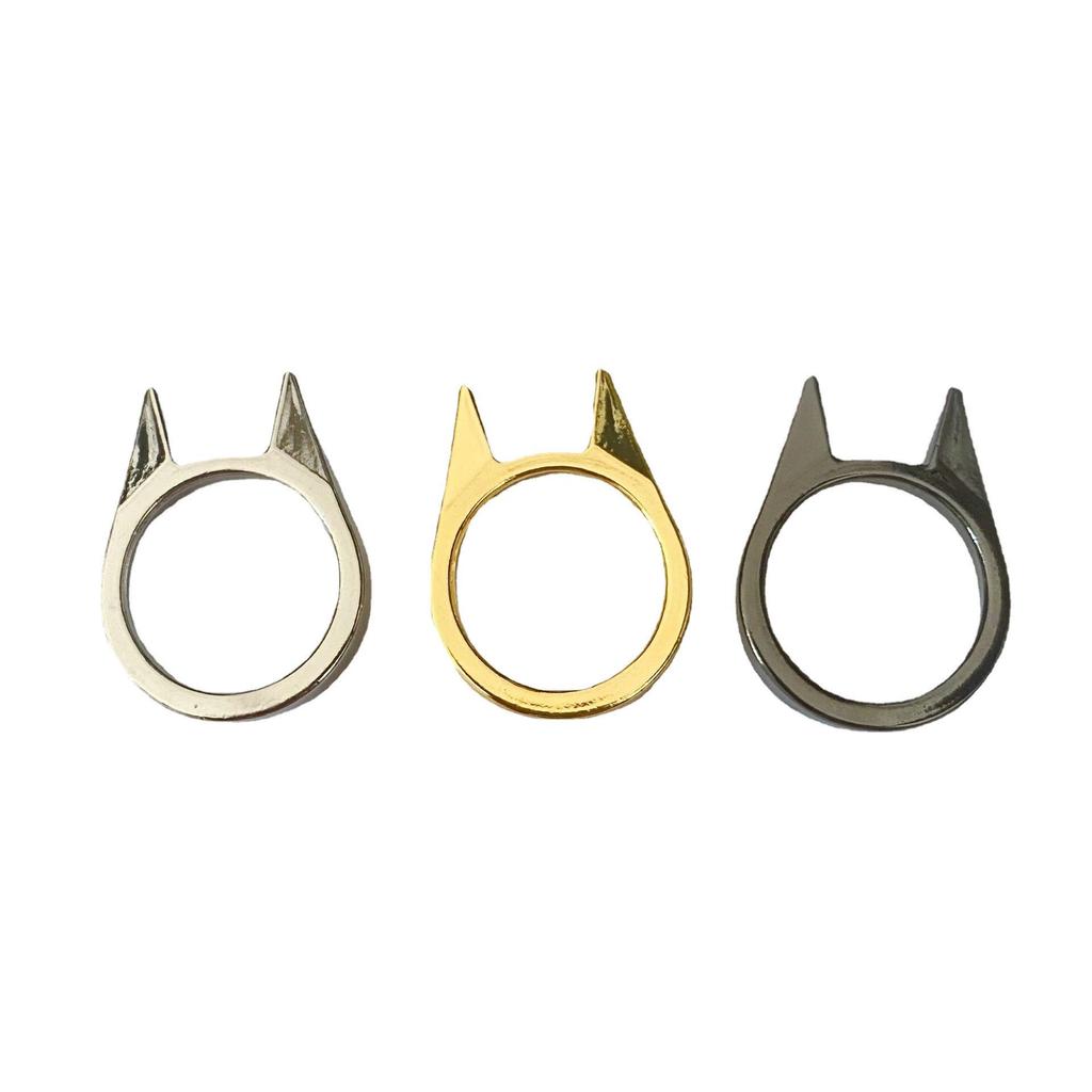 Cat Ear Self-Defense Ring: Multifunctional Jewelry for Window Breaking & Outdoor Protection