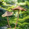 Retro Garden Decoration Metal Rusty Mushroom Halloween Decoration Metal Rusty Mushroom Plaque Garden Decoration Set Lawn