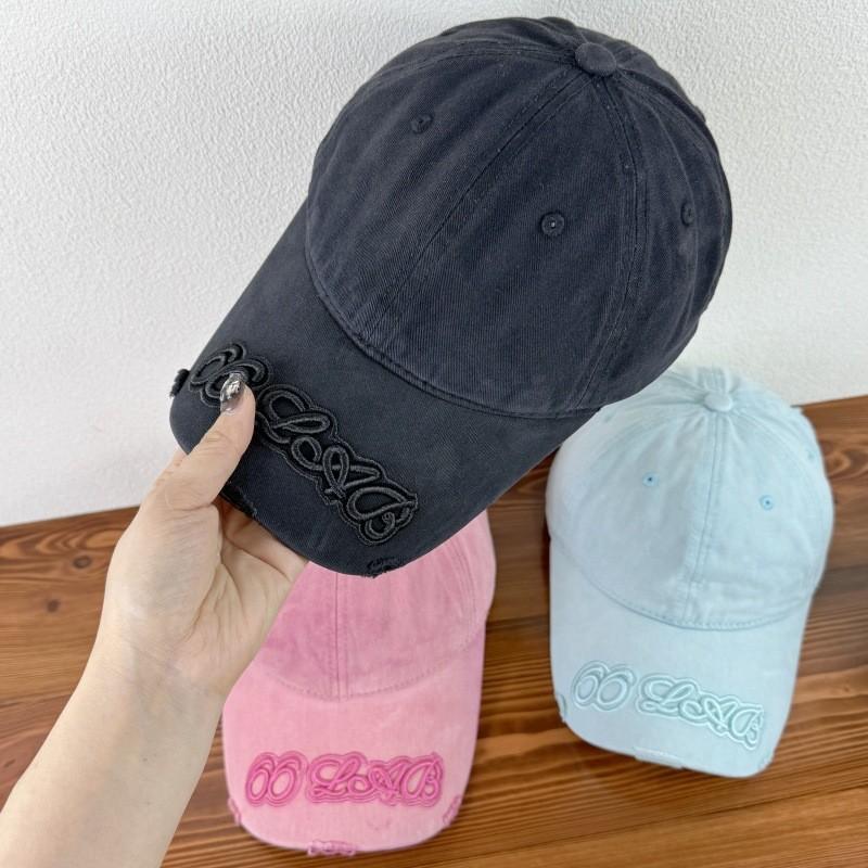 American Street Style Embroidered Letter Baseball Cap For Summer Men Women