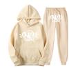 Set Felpa Streetwear Uomo Donna Outfit Casual Felpa con Grafica Stampata Syna Tuta