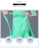 Girls' Short-Sleeve Latin Dance Skirt – Spring/Summer Competition and Practice Costume